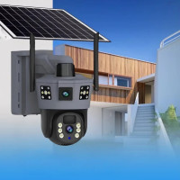 360° Вулична IP-камера TP18 4G Solar PTZ з автономним живленням і SIM-карткою, 6 МП, чорна