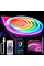 Силіконова світлодіодна гнучка стрічка 2 м RGB, силікон, 12V, декоративна, з Wi-Fi синхронізацією музики