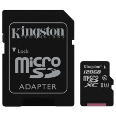 Карта пам’яті microSD Kingston 128 ГБ Class 10 UHS-I для смартфонів, планшетів, камер та дронів