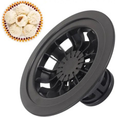 Апарат для ліплення хінкалі Khinkali Maker ручний пристрій для формування хінкалі та пельменів, пластиковий корпус, чорний