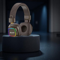 Навушники бездротові Bluetooth A30 Marshall, коричневі