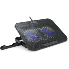 Охолоджувальна підставка для ноутбука 9-17 дюймів із двома вентиляторами та регулюванням нахилу XSTRIKE XS-11