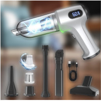 Бездротовий автомобільний пилосос AND XL-1463, портативний ручний пилосос для салону авто з набором насадок