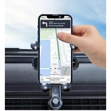 Тримач для телефону в авто Little One 5 гравітаційний, на дефлектор повітря, поворотний механізм, чорний