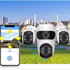 Камера відеоспостереження Wi-Fi PTZ  з автовідстеженням, нічним баченням і 4 × Zoom