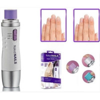 Машинка для шліфування та полірування нігтів Naked Nails RO-74 із 6 насадками роликова пилка для манікюру
