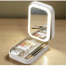 Багатофункціональний косметичний бокс/органайзер доя косметики з LED-дзеркалом і регулюванням підсвічування