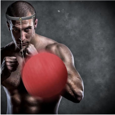 Боксерський тренувальний м'яч ITSMART для боксу та єдиноборств, швидкісний м'яч для відпрацювання ударів і реакції з пов'язкою