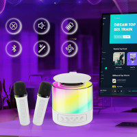 Портативна Bluetooth-колонка, бездротова акустика з мікрофоном, колонка для караоке, мініколонка з підсвіткою RGB, speaker K19