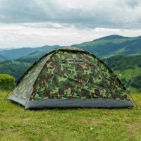 Автоматичний камуфляжний намет 4-місний туристичний, намет для кемпінгу та походів, швидкорозкладний намет автомат для природи