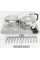 Сушарка для посуду з килимком Dish Drain Rack підставка для тарілок і чашок із мікрофібровим килимком, компактна кухонна сушарка