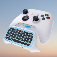Клавіатура для геймпада PS5 DualSense Bluetooth chatpad з динаміком та аудіо роз'ємом 3.5 мм білий