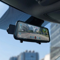 Дзеркало відеореєстратор H90 H02 з камерою заднього виду, автомобільний реєстратор дзеркало, 2 камери, сенсорний екран 9.66