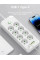 Мережевий подовжувач фільтр живлення на 8 розеток 5 USB розгалужувач розетки з вимикачем 2 м
