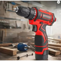 Акумуляторний шуруповерт KRAFFTEC 24V з набором насадок для свердління та закручування, дриль акумуляторна