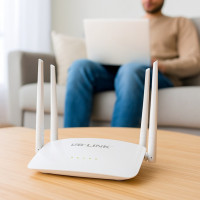 Wi-Fi роутер LB-Link BL-WR450H 2.4 ГГц 300 Мбіт/с, 4 антени 5 dBi, 2 LAN + 1 WAN, бездротовий маршрутизатор для дому та офісу