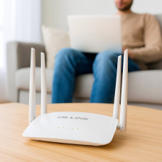 Wi-Fi роутер LB-Link BL-WR450H 2.4 ГГц 300 Мбіт/с, 4 антени 5 dBi, 2 LAN + 1 WAN, бездротовий маршрутизатор для дому та офісу