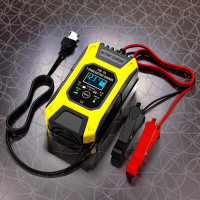 Автоматичний зарядний пристрій для акумулятора Pulse Battery Charger 7A, автомобільний зарядний пристрій для АКБ, інтелектуальний
