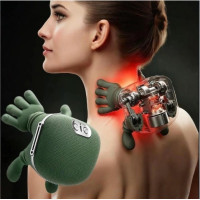 Електричний масажер для шиї та плечей Shoulders & Neck, бездротовий шиацу масажер з інфрачервоним прогрівом, масажер для спини
